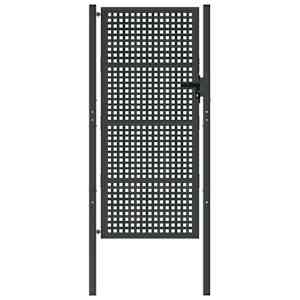 vidaXL Πόρτα Κήπου Ανθρακί 105x175 εκ. Ατσάλι