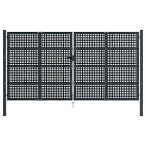 vidaXL Garden Gate Anthracite 400x250 cm Steel