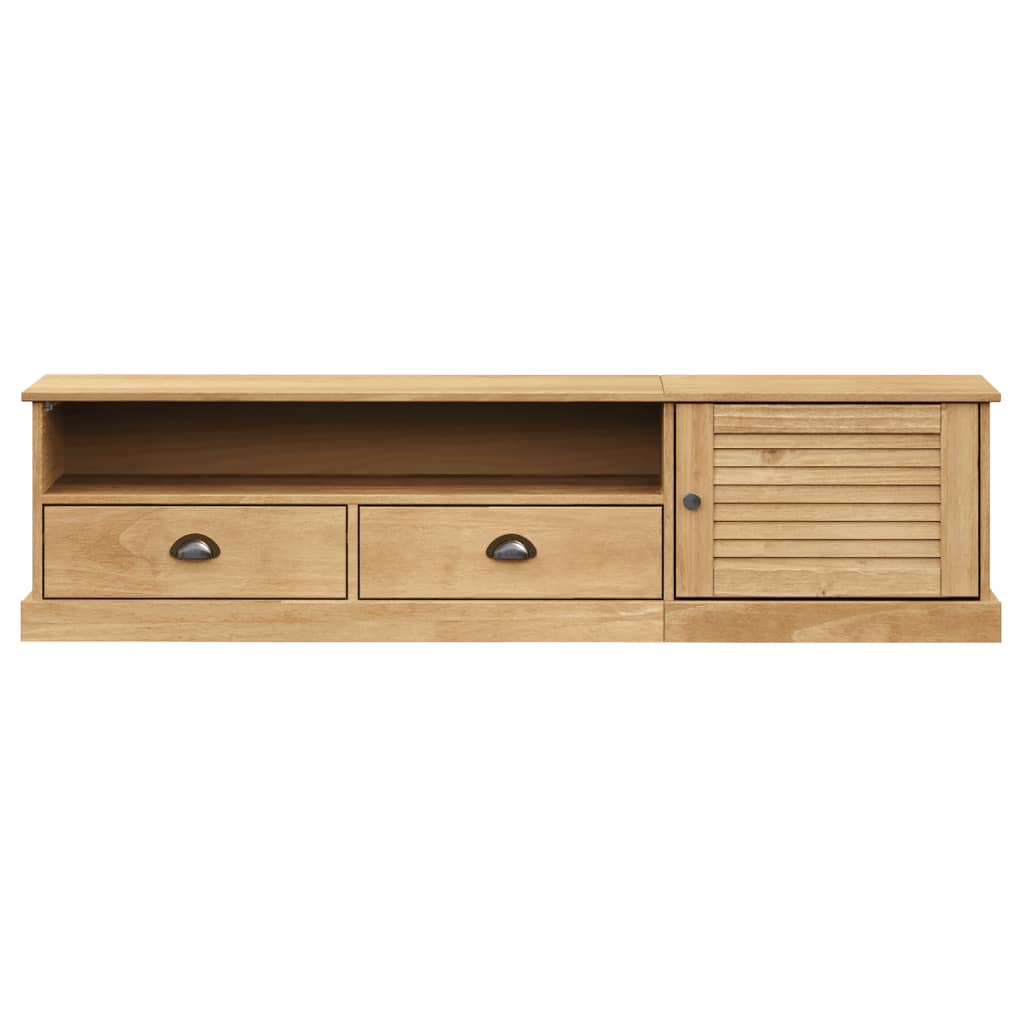 TV Stand Entertainment Center with Storage Drawers VIGO Solid Wood Pine vidaXL - Picture 9 of 27