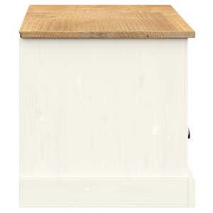 TV stolek VIGO bílý 156 x 40 x 40 cm masivní borové dřevo - obrázek 6
