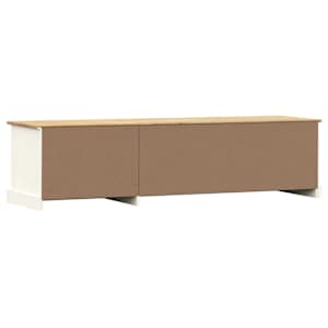 TV stolek VIGO bílý 156 x 40 x 40 cm masivní borové dřevo - obrázek 7