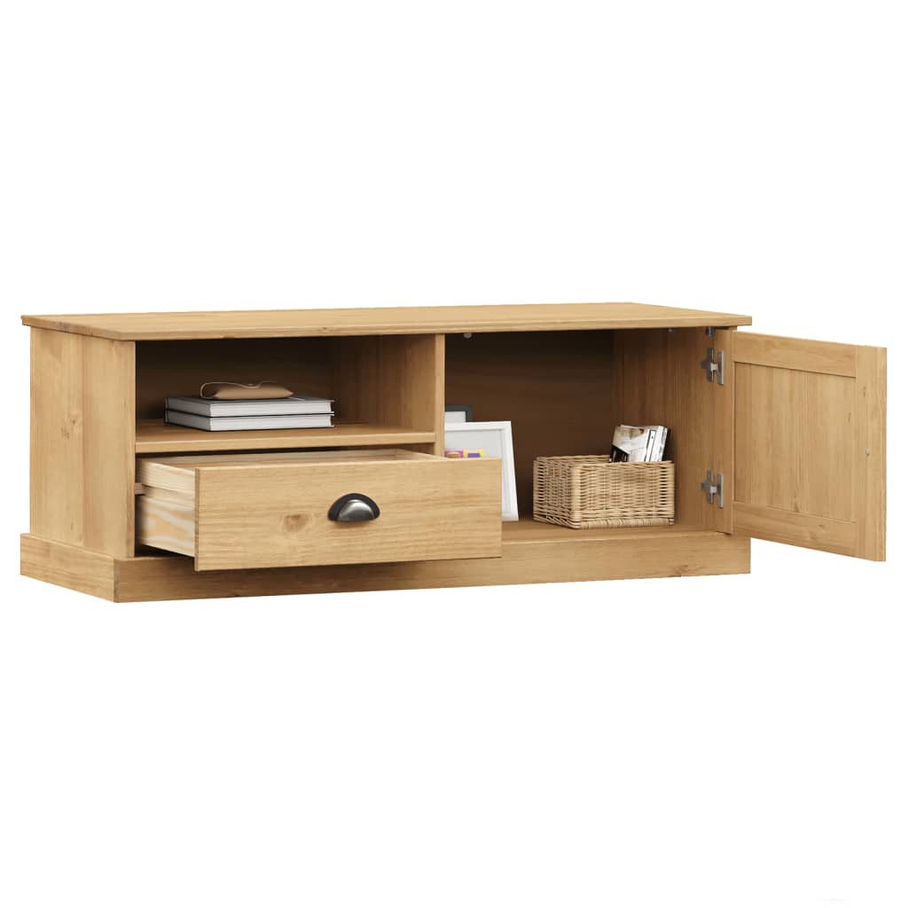vidaXL Comodă TV VIGO, 106x40x40 cm, lemn masiv de pin