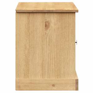 Lavice s botníkem VIGO 106 x 35 x 45 cm masivní borové dřevo - obrázek 6