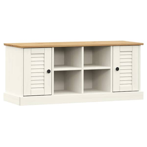 vidaXL jalatsipink "VIGO", valge, 106 x 35 x 45 cm, m&auml;nnipuit