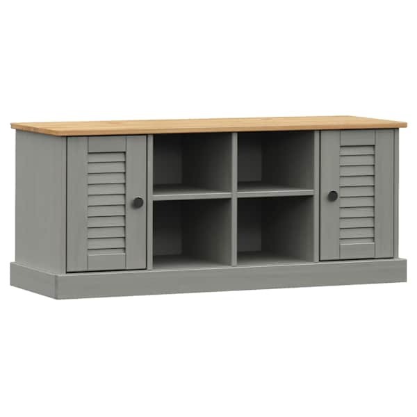 vidaXL jalatsipink "VIGO", hall, 106 x 35 x 45 cm, m&auml;nnipuit