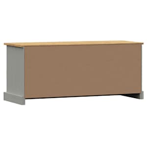 Lavice s botníkem VIGO šedá 106x35x45 cm masivní borové dřevo - obrázek 7