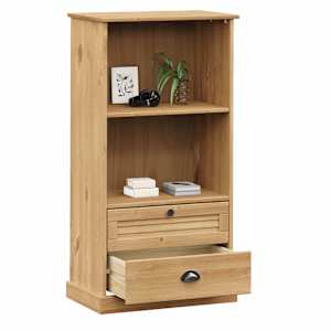 Knihovna VIGO 60 x 35 x 114,5 cm masivní borové dřevo - obrázek 3