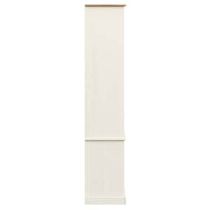 Prosklená vitrína VIGO bílá 85x35x170 cm masivní borové dřevo - obrázek 6