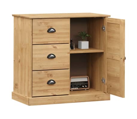 vidaXL Sideboard mit Schubladen VIGO 78x40x75 cm Massivholz Kiefer