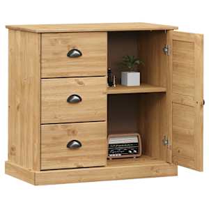 vidaXL Sideboard mit Schubladen VIGO 78x40x75 cm Massivholz Kiefer