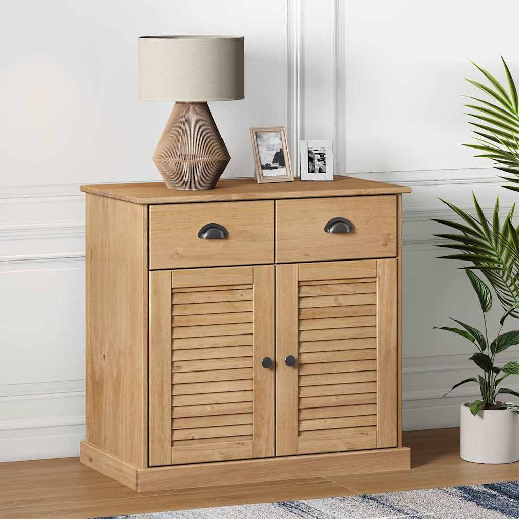 vidaXL Senkki laatikoilla VIGO 78x40x75 cm täysi mänty
