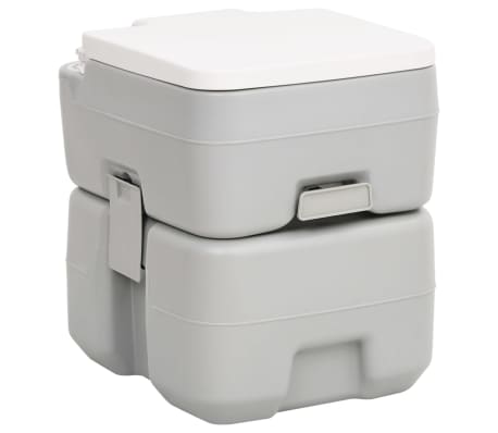 vidaXL Portable Camping Toilet and Water Tank Set