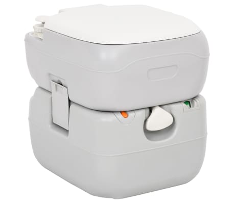 vidaXL Комплект преносима къмпинг тоалетна и поставка за умивалник