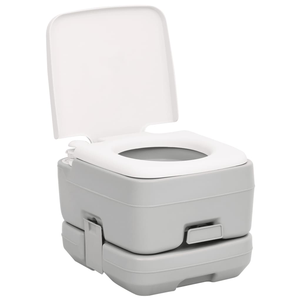 vidaXL Campingtoilet en wasbak draagbaar afbeelding