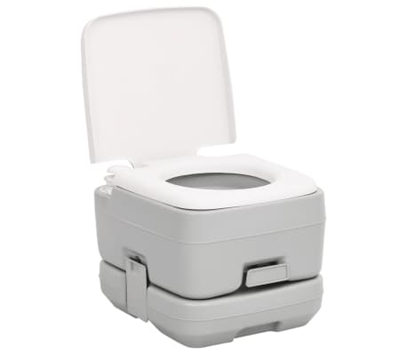 vidaXL Set portabil cu toaletă și lavoar pentru camping