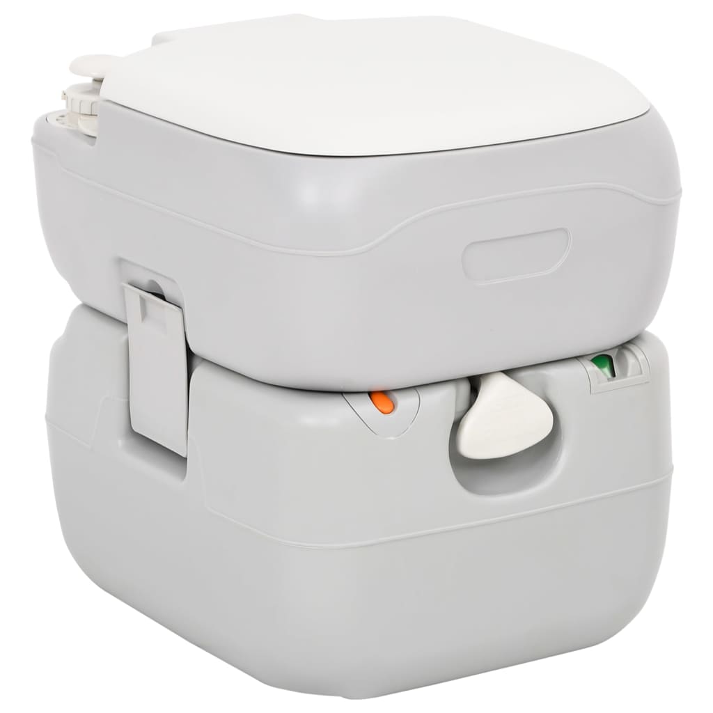 vidaXL Campingtoilet en wasbak met watertank afbeelding
