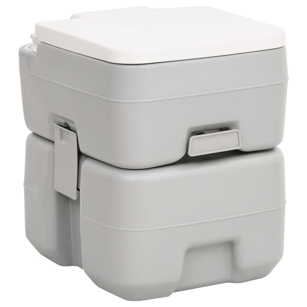 vidaXL Campingtoilet en wasbak met watertank afbeelding