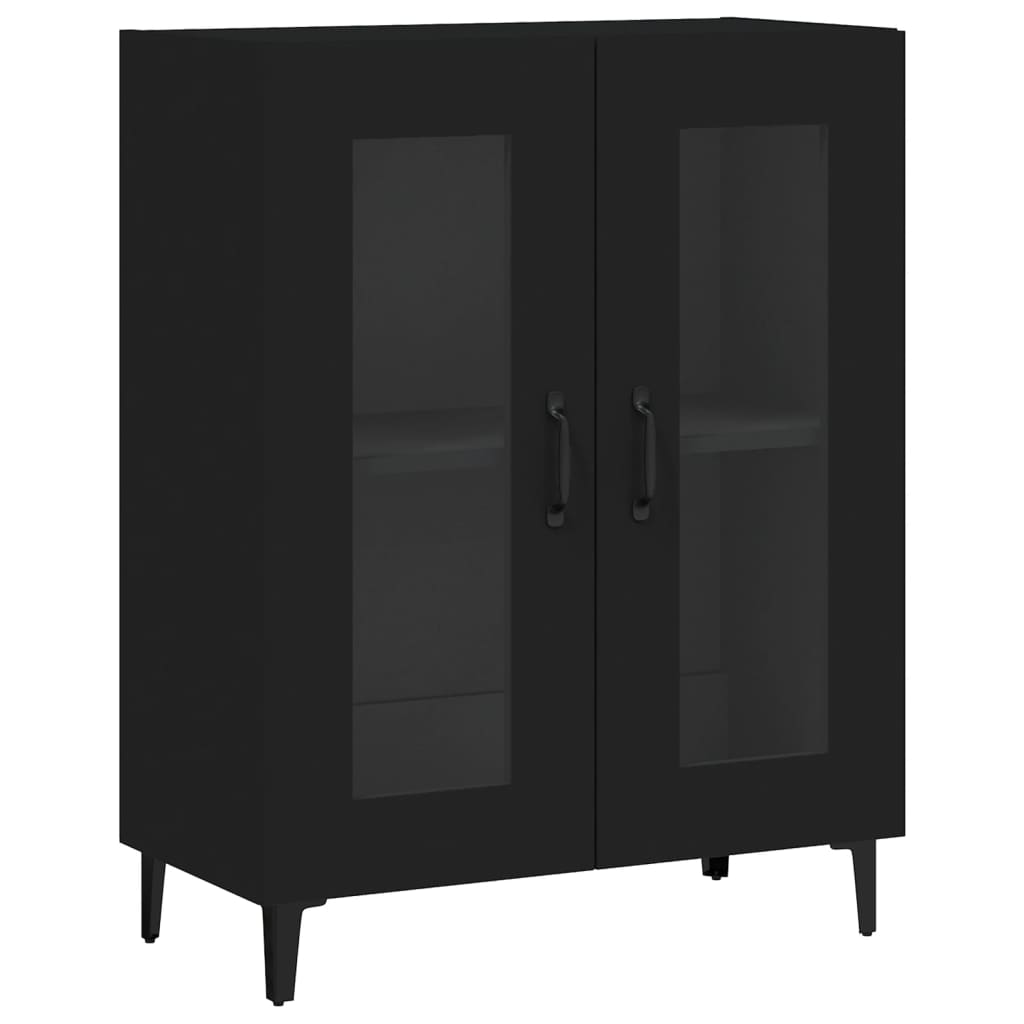 Thumbnail - vidaXL Sideboard Schwarz 69,5x34x90 cm Holzwerkstoff