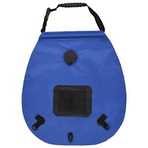 Kempingový sprchový vak modrý 20 l PVC - obrázek 4
