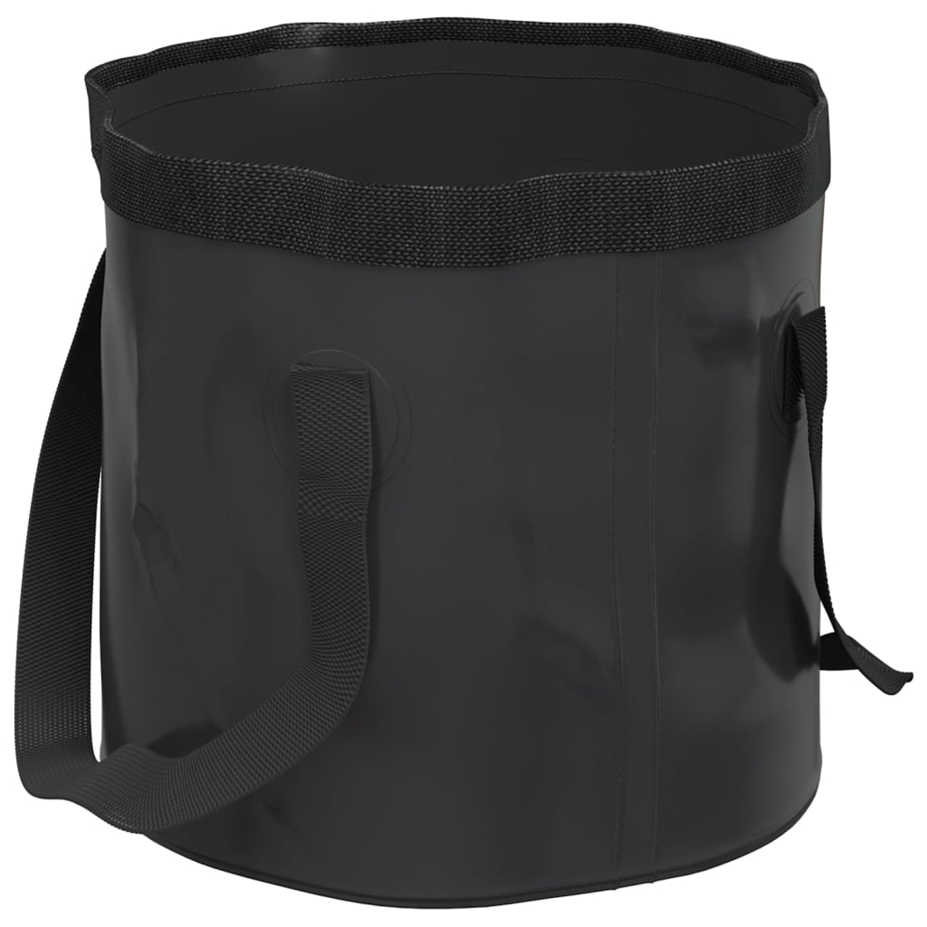 Thumbnail - vidaXL Falteimer 2 Stk. Schwarz 30 L PVC