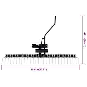 Vertikutátor pro zahradní traktor 109 cm - obrázek 8
