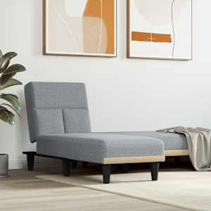 Počivalnik iz svetlo sive tkanine