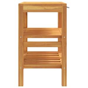 Koupelnová skříňka se 2 policemi 74 x 45 x 75 cm masivní dřevo - obrázek 4