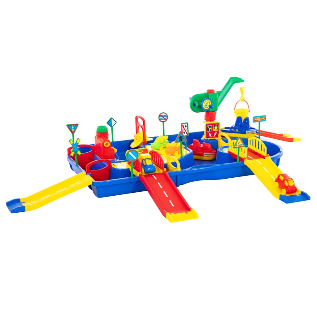 Polesie wader 9-delige Waterspeelset met opritten 152x92x35 cm PP afbeelding