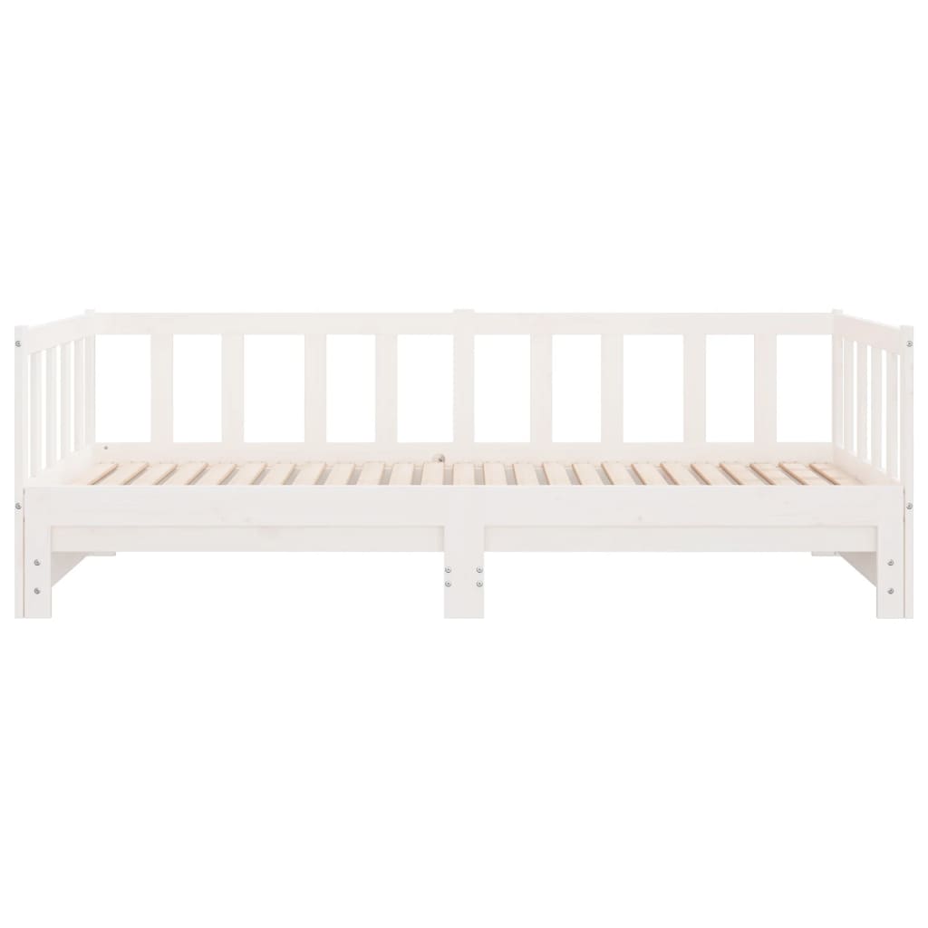 Tagesbett Ausziehbar Bett Schlafsofa Sofa Gästebett Massivholz Kiefer vidaXL - Produktbild 5