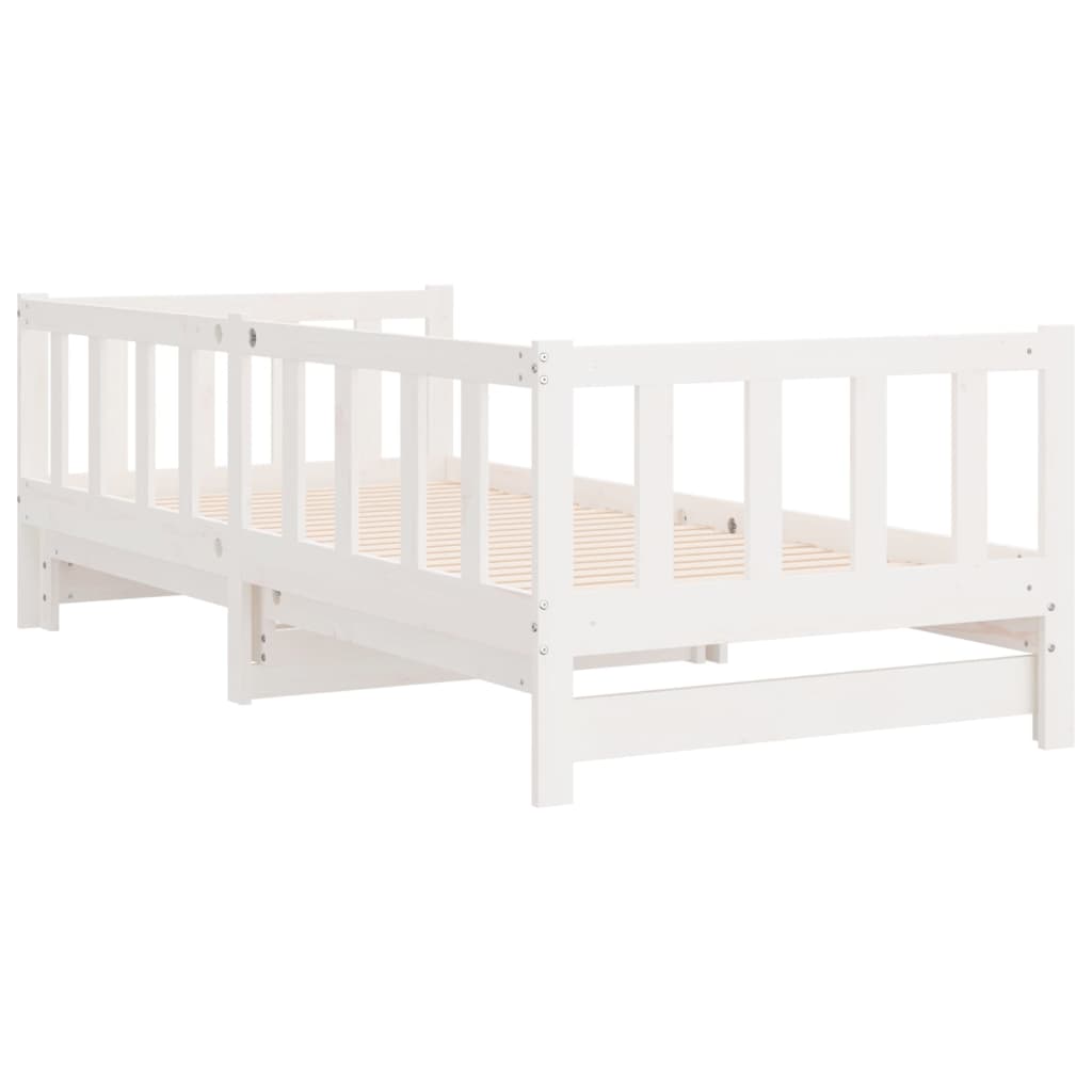 Tagesbett Ausziehbar Bett Schlafsofa Sofa Gästebett Massivholz Kiefer vidaXL - Produktbild 7