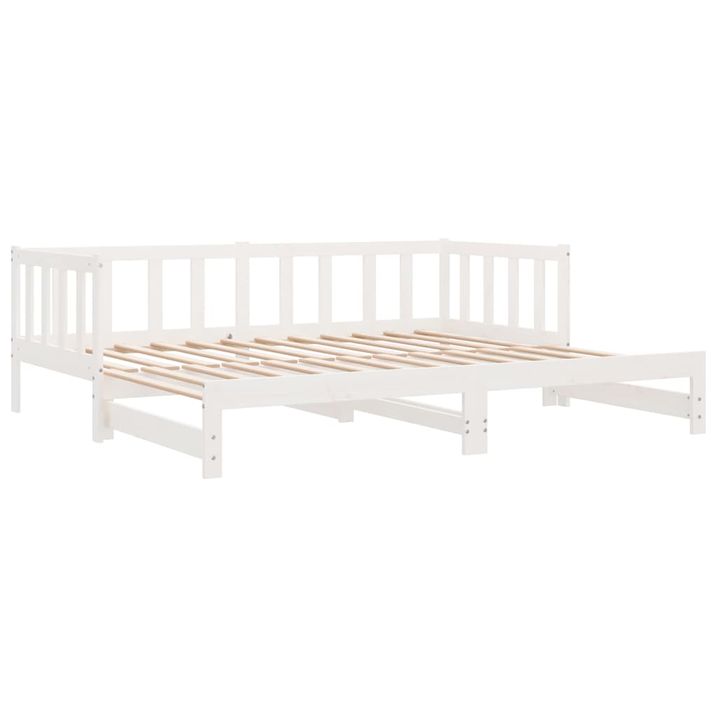 Tagesbett Ausziehbar Bett Schlafsofa Sofa Gästebett Massivholz Kiefer vidaXL - Produktbild 10