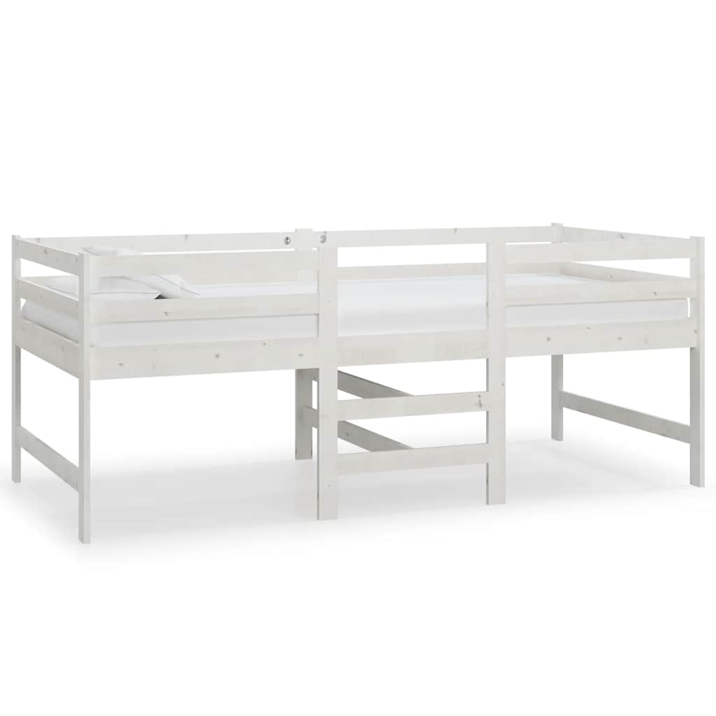 vidaXL Bedframe zonder matras massief grenenhout wit 90x200 cm, foto 3