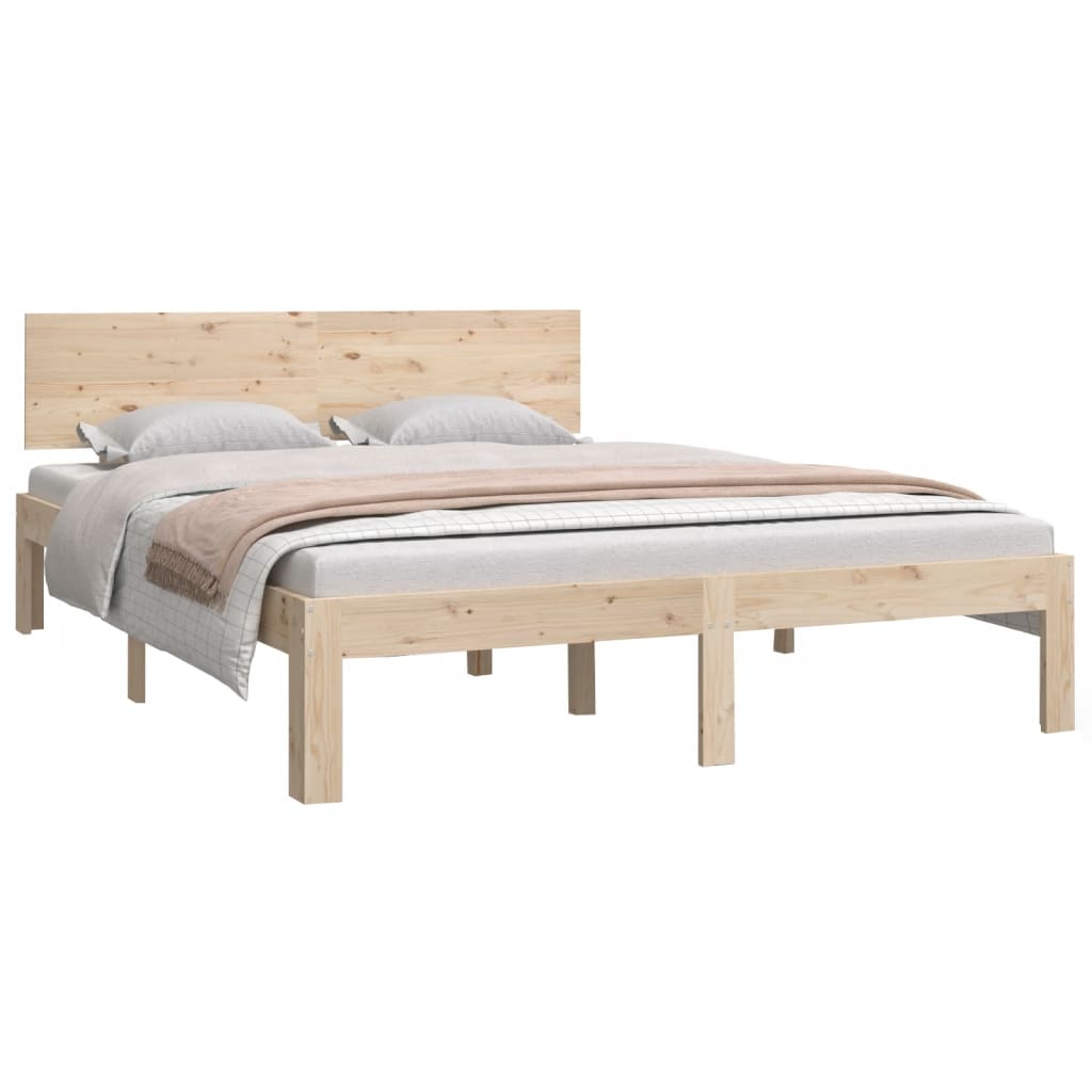 Рамка за легло, 135x190 см, Double, бор масив