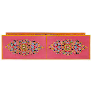 TV skříňka růžová 110 x 30 x 40 cm masivní mangovníkové dřevo - obrázek 5