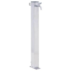 Zahradní sloupek na vodu 60 cm nerezová ocel čtvercový - obrázek 1