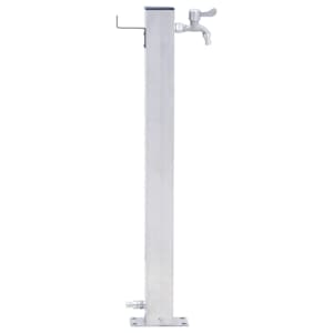 Zahradní sloupek na vodu 60 cm nerezová ocel čtvercový - obrázek 3