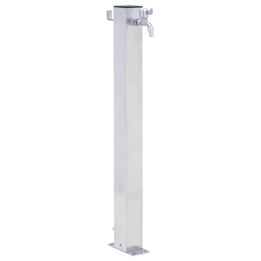 vidaXL Zahradní sloupek na vodu 80 cm nerezová ocel čtvercový