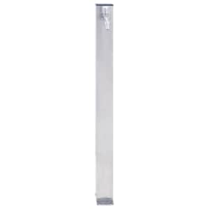 Zahradní sloupek na vodu 80 cm nerezová ocel čtvercový - obrázek 2