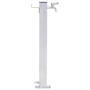 Zahradní sloupek na vodu 80 cm nerezová ocel čtvercový - obrázek 3