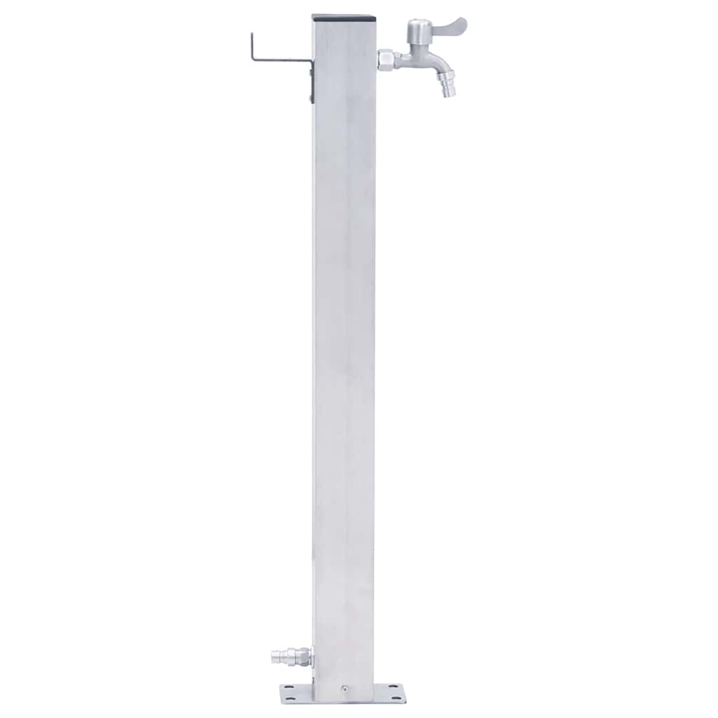 Thumbnail - vidaXL Wassersäule für den Garten 100 cm Edelstahl Quadratisch