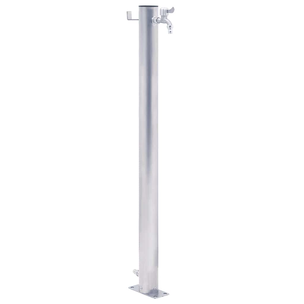 vidaXL Colonna d'Acqua da Giardino 40 cm Acciaio Inox Rotonda