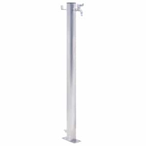 Zahradní sloupek na vodu 60 cm nerezová ocel kulatý - obrázek 1