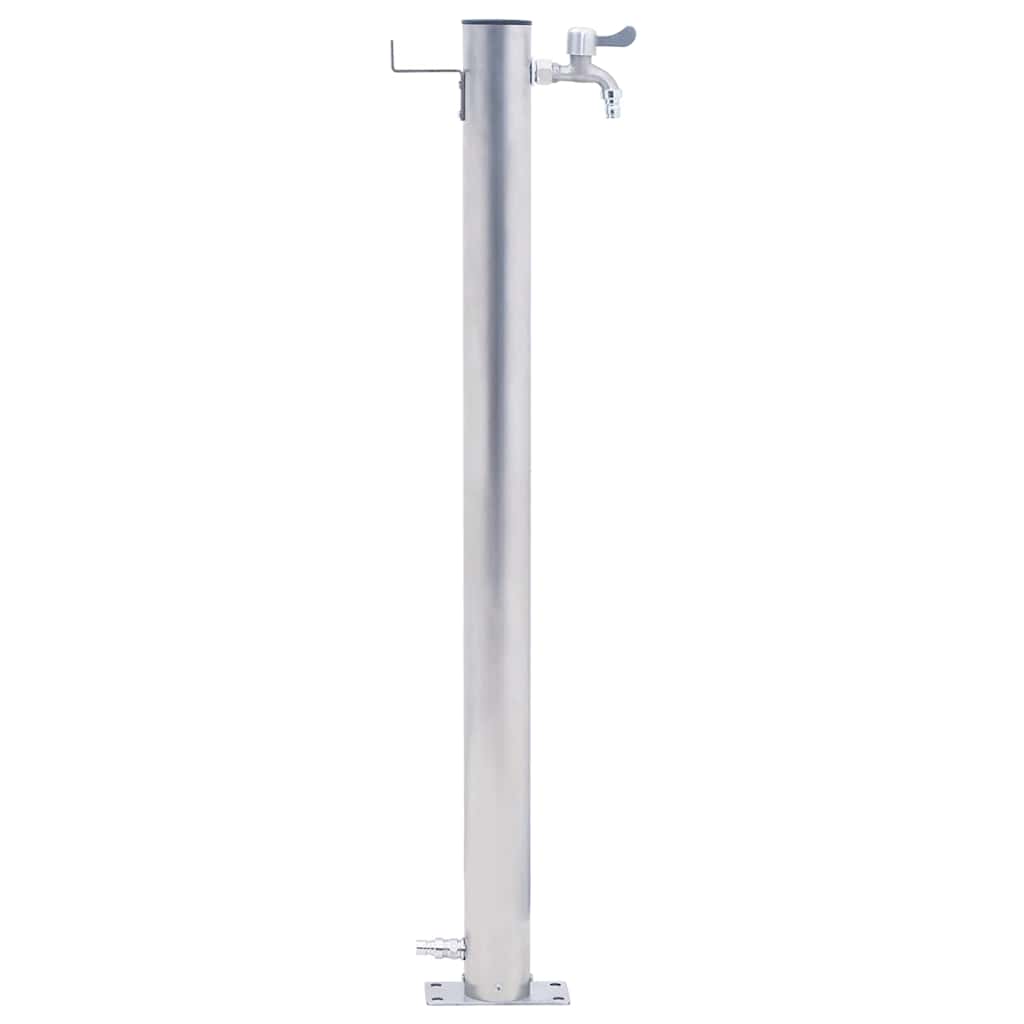Thumbnail - vidaXL Wassersäule für den Garten 60 cm Edelstahl Rund