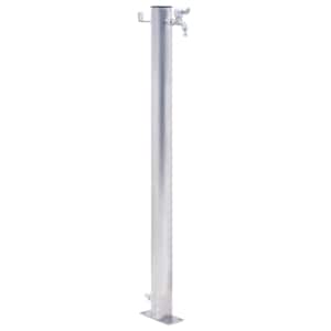 Zahradní sloupek na vodu 80 cm nerezová ocel kulatý - obrázek 1
