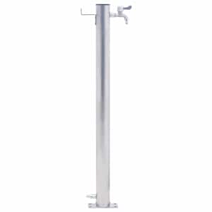 Zahradní sloupek na vodu 80 cm nerezová ocel kulatý - obrázek 3