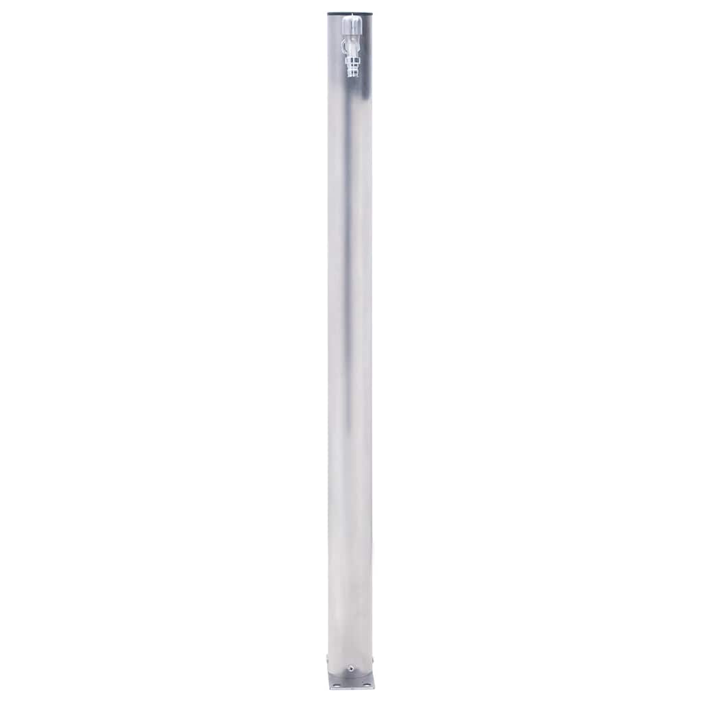 vidaXL Záhradný vodný stĺpik 100 cm nehrdzavejúca oceľ okrúhly