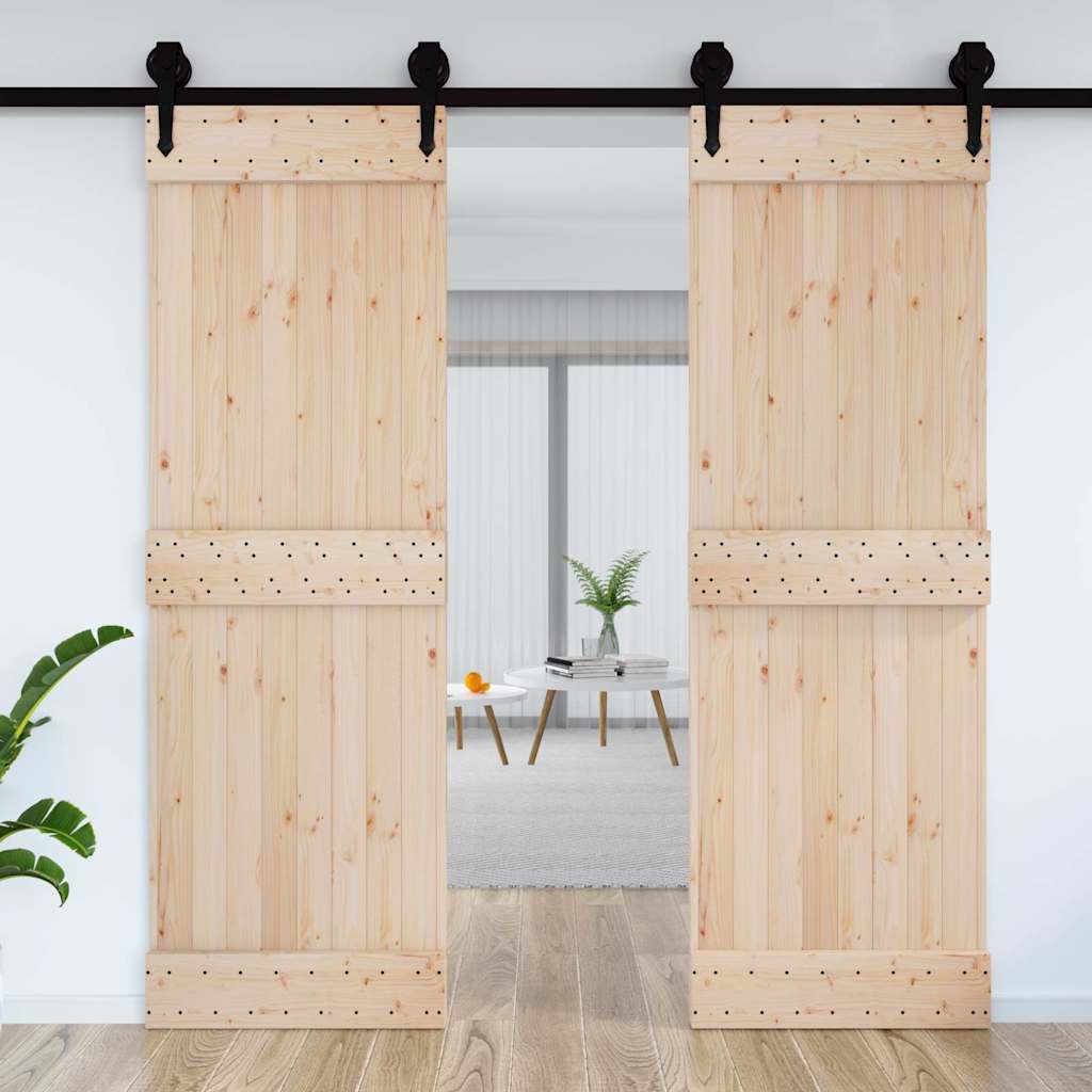 vidaXL Deur NARVIK 70x210 cm massief grenenhout afbeelding