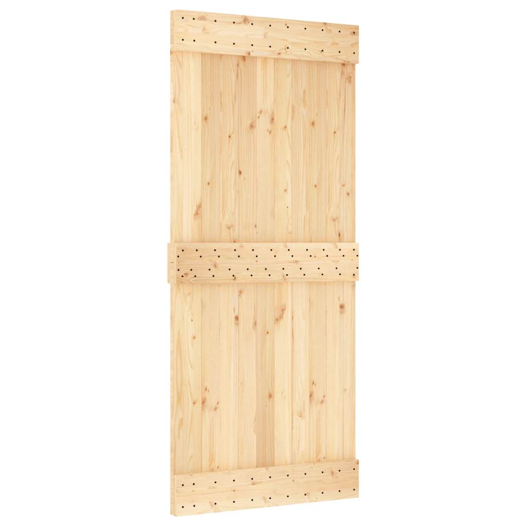 vidaXL Dveře NARVIK 90 x 210 cm masivní borové dřevo