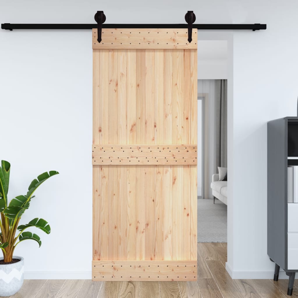 Dveře 100 x 210 cm masivní borové dřevo