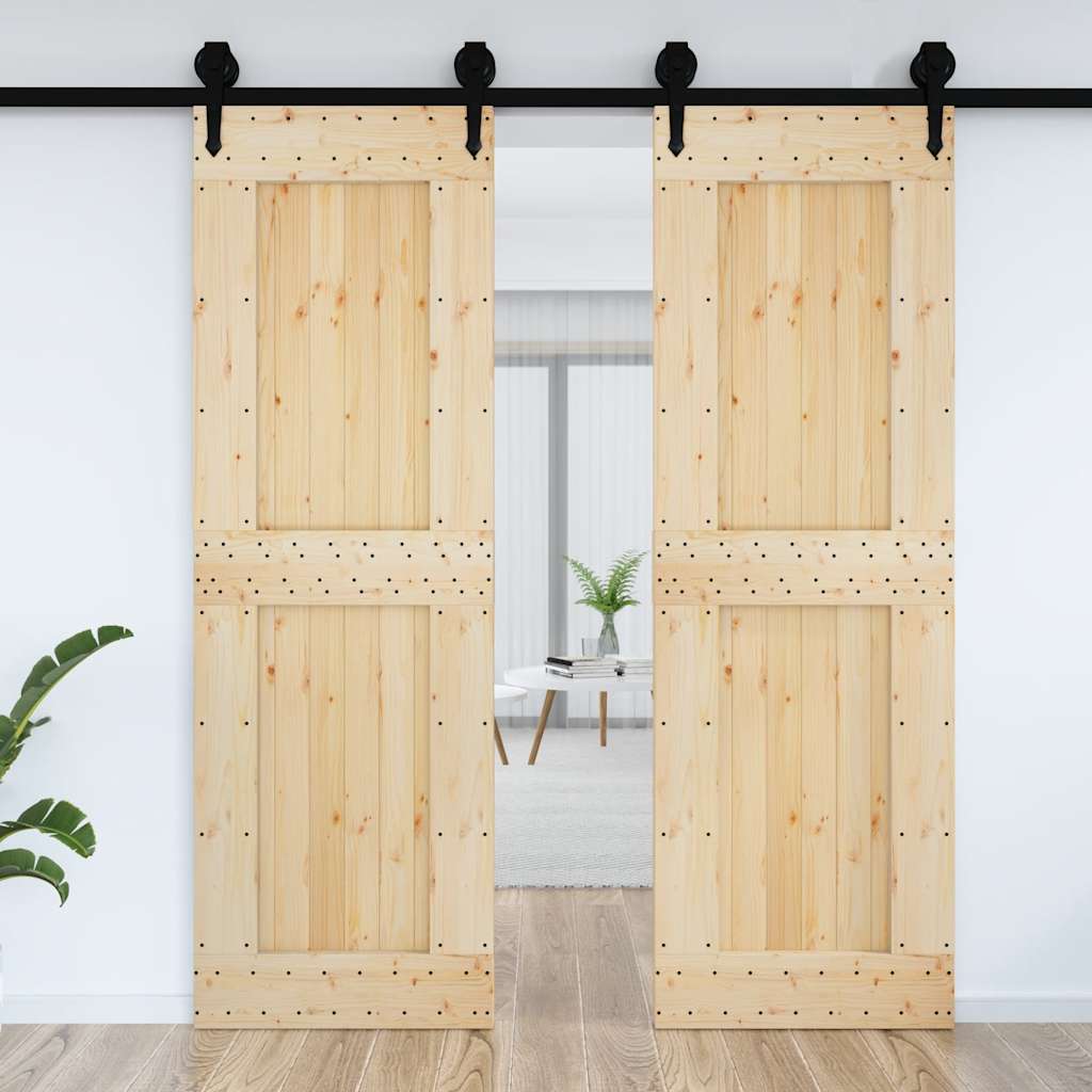 vidaXL Dvere NARVIK 70x210 cm, borovicový masív